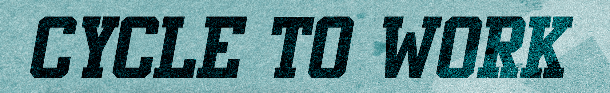 Promotional banner for 'Cycle to Work Calculator' with a stylized illustration of a cyclist on a light blue background.